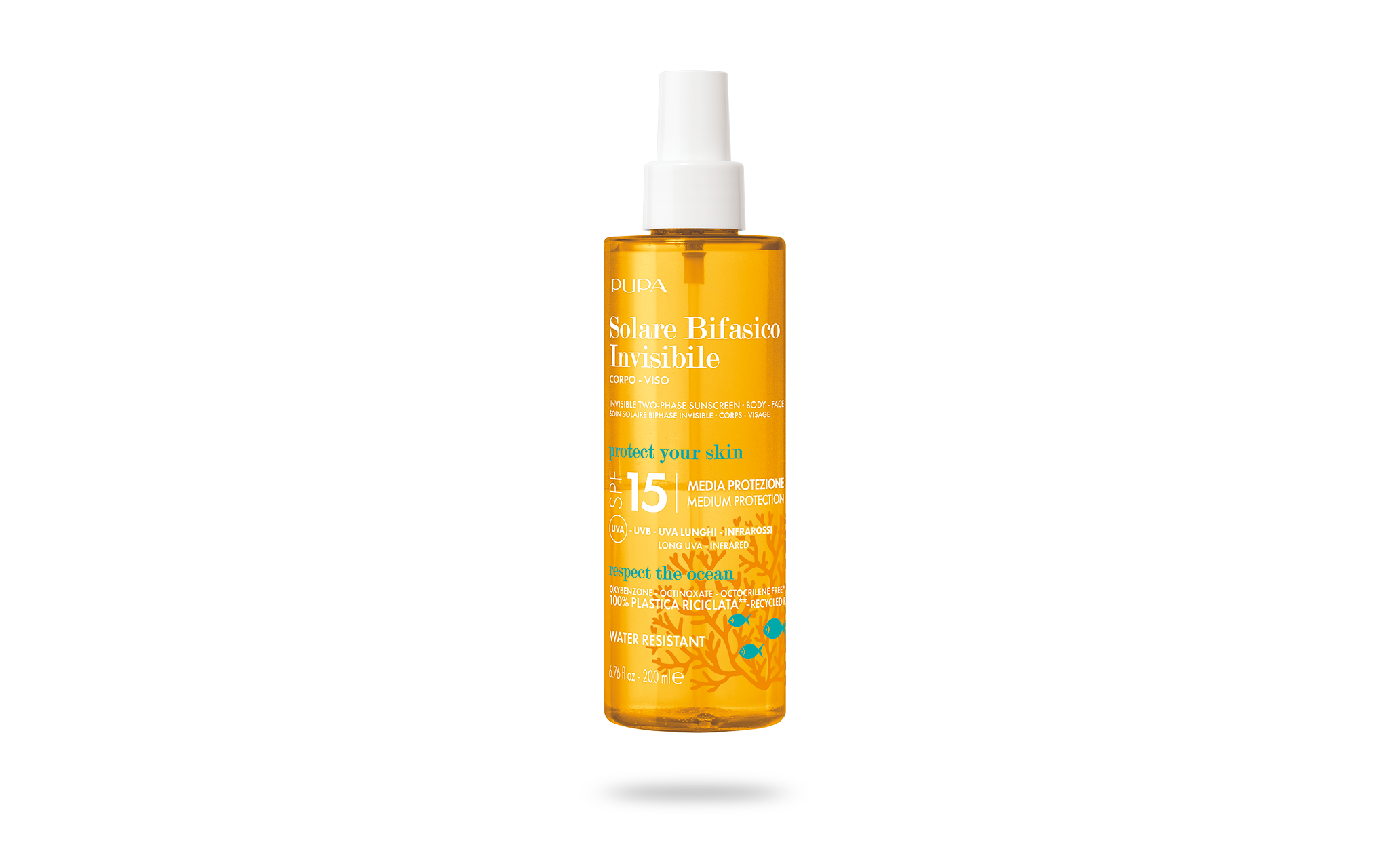 Solare Bifasico Invisibile SPF 15 (200 ml) - PUPA Milano