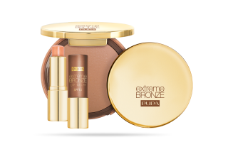 EXTREME BRONZE FONDOTINTA SOLARE COMPATTO SPF 15 UVA/UVB + EXTREME BRONZE LIP BALM - 002